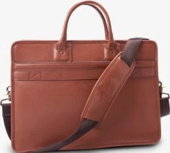 Saddle Leather Collection - Single Gusset Briefcase 8 Saddle Leather Collection - Single Gusset Briefcase -Allenedmonds Sshop ec4012207 right feed660w