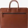 Saddle Leather Collection - Single Gusset Briefcase 