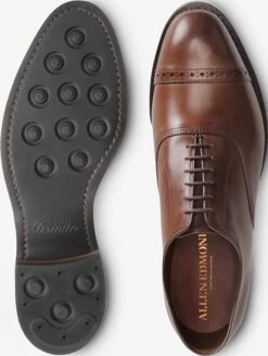 Fifth Avenue Cap-Toe Oxford Dress Shoe With Dainite Sole -Allenedmonds Sshop ec4013252 bottom feed660w