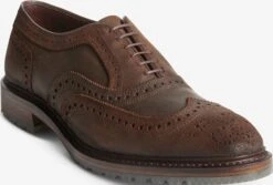 McTavish Wingtip Oxford Waxed Suede Dress Shoe 