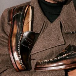 Newman Penny Loafer 11 Newman Penny Loafer -Allenedmonds Sshop ec4500768 lifestyle2 feed660w